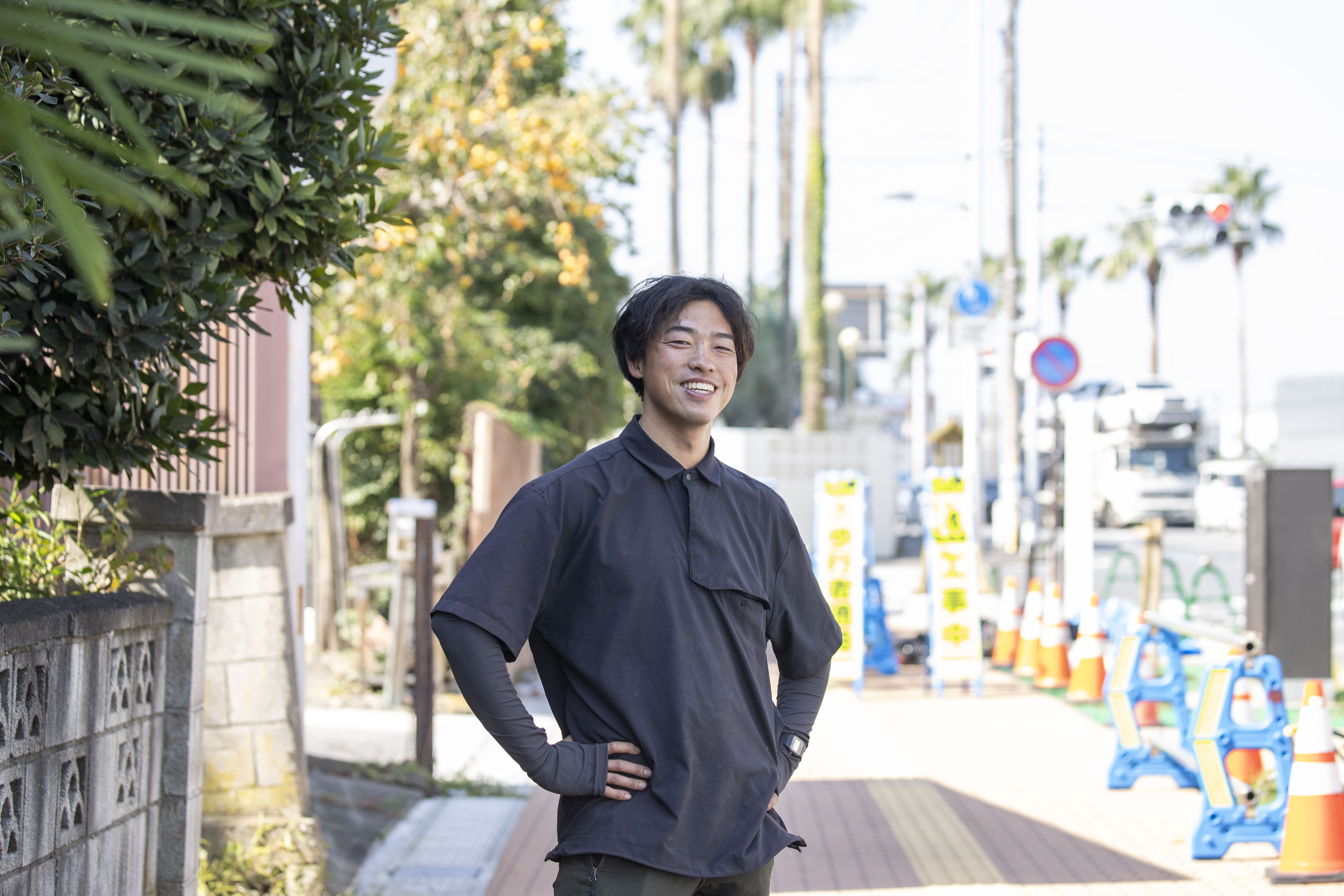 現場で働く谷中造園土木のスタッフ